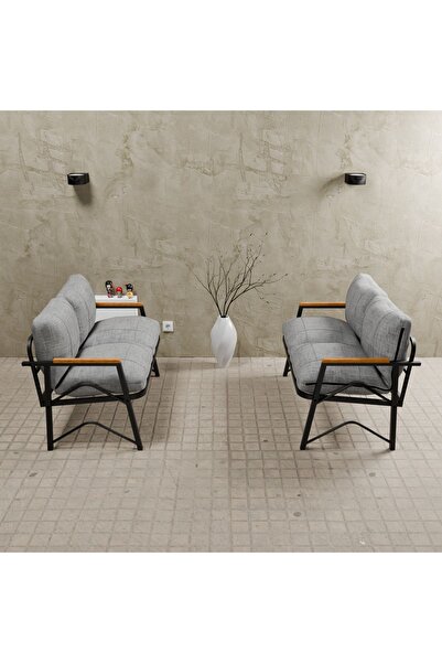 MB GARDEN FURNITURE Simetri Model, Balkon, Mutfak, Bahçe, Cafe,metal Koltuk T...