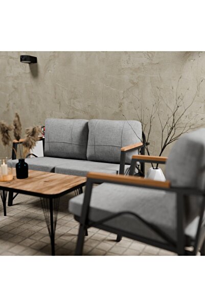 MB GARDEN FURNITURE Simetri Model, Balkon, Bahçe, Cafe, Metal Koltuk Takımı,Bahçe Takımı,,2+1+1+sehpalı süngerli