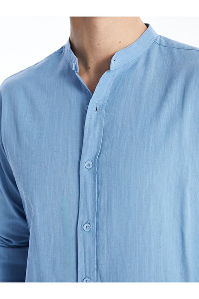 LC Waikiki Lněná pánská košile Regular Fit s dlouhým rukávem