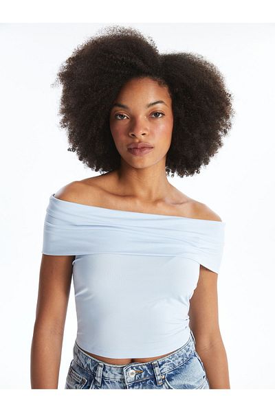 LC Waikiki Boat Neck Women's Crop Top