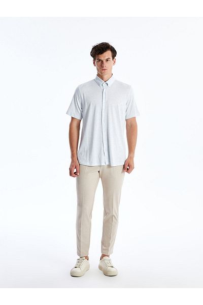 LC Waikiki Cămașă pentru bărbați - Slim Fit, mânecă scurtă