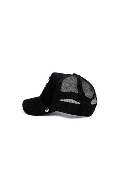 Goorin Bros Black and White Hat with Silver Tiger Tiger Figure - 101-0720 White Standar