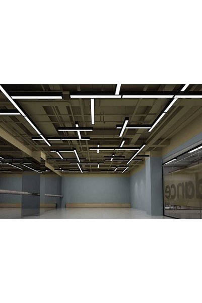 LEKOLED Led Sarkıt Linear Aydınlatma 100 Cm Natural Işık (4000K) 5x8cm Aluminyum Siyah Kasa