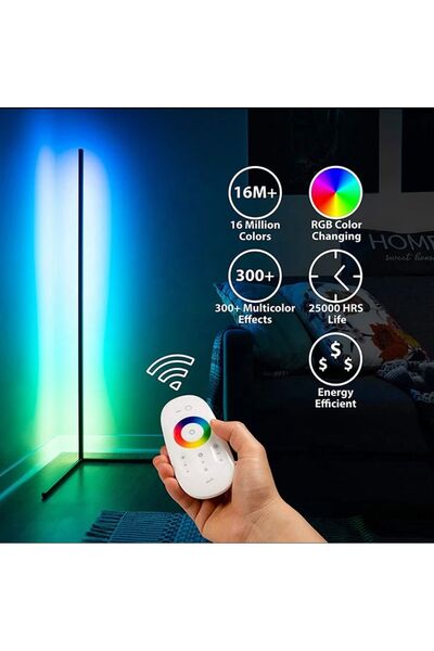 EHZ TEKNOLOJİ Tuya Rgbıc Led Zemin Lambası 140cm Uzaktan Kumanda Nordic Ruh I...