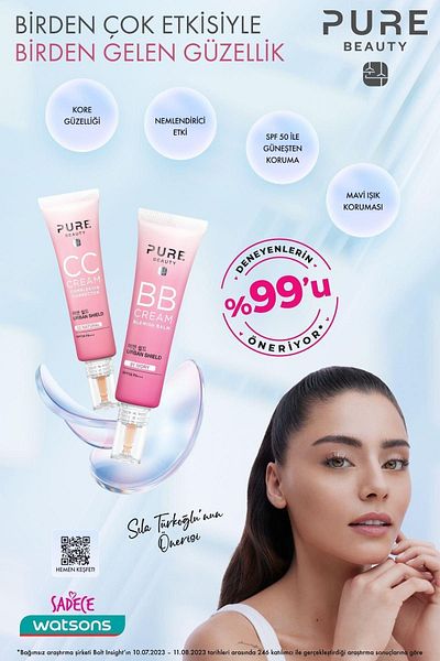 PURE BEAUTY 30 ml Tone Equalizing Ivory Sunscreen - BB Cream Spf50 Pa+++