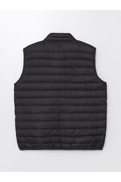 LC Waikiki Men's Puffer Vest - Standard Fit, Stand Collar