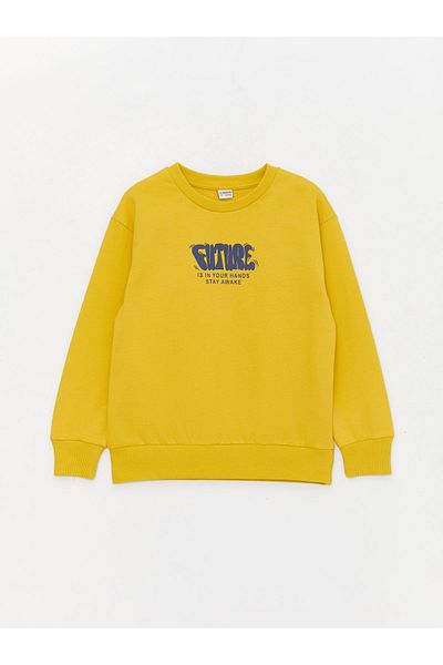LC Waikiki Boy - Crew Neck Printed Long Sleeve Sweatshirt and Sweatpants