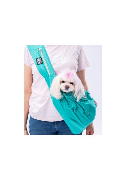 Pawstar Mint Crossbody Çanta Kedi Köpek Taşıma Çantası