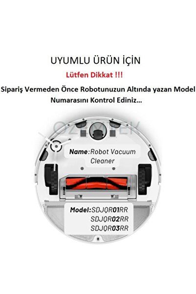 Ozemtek Ηλεκτρική σκούπα Xiaomi - SDJQR02RR Mega Set, 10 τεμάχια, Κύρια βούρτσα, Φίλτρο Hepa