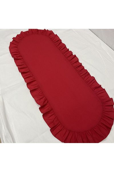 LILYUM Βολάν Βαμβακερό Πολυεστέρα Οβάλ Runner 40x140 εκ