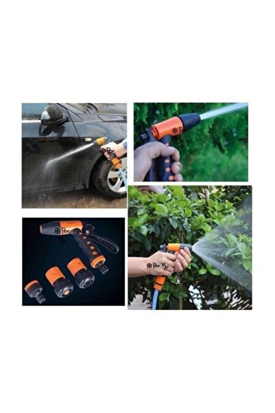EvimShopping Yüksek Basınçlı Su Püskürtme Tabancası Sulama Bahçe Hortumu Tazyikli Püskürtme Fıskiye