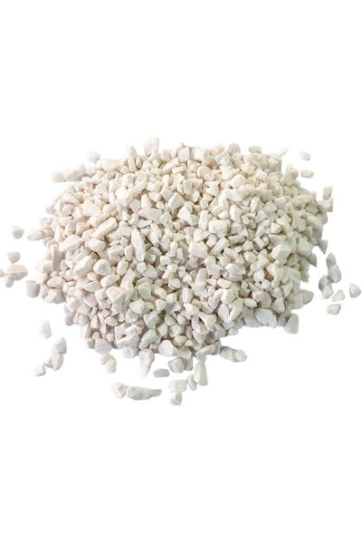 Genel Markalar Dekoratif Beyaz Saksı Taşı 1600 Gr, Vazo Taşı, Çakıl Taşı 1600 gr