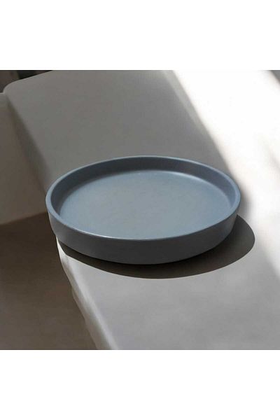 PULCA SHOP Concrete Round Presentation Tray, Jewelry Accessory Tray, Decorative Souvenirs