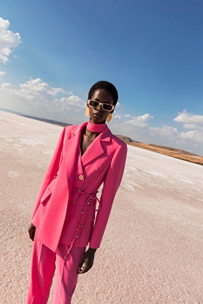 KAMEYA Şal Yakalı Kruvaze Ceket