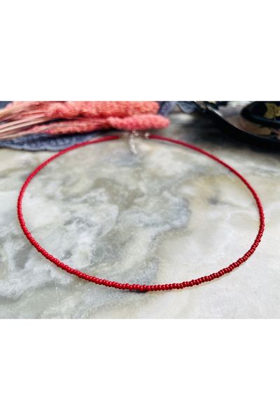 racoon atelier Bead Detailed Sand Necklace