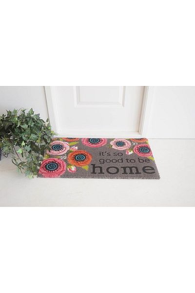 ORCHID HOME BLEACH PRINTED COIR DOORMAT 45X75 CM