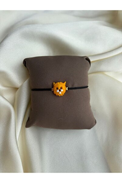 PEONY peonyofficiall Aslan Cam Murano Bileklik Siyah İpli Çift İpi Bileklik