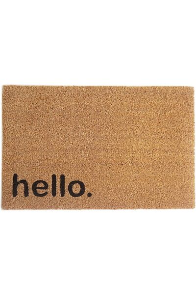 ORCHID HELLO PRINTED COIR DOORMAT 40X60 CM