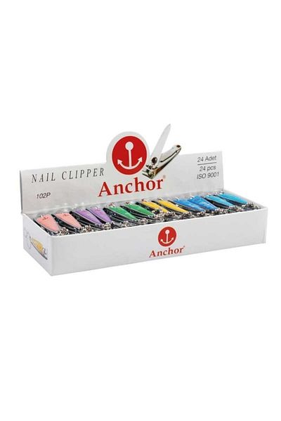 Anchor 102 مقص أظافر ملون 2 قطعة