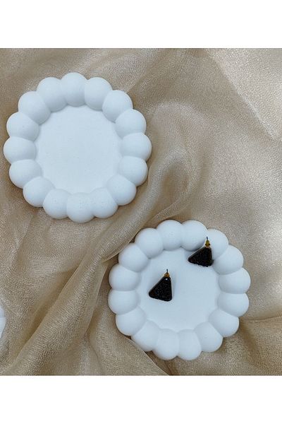 Minima Art Studio 2-Piece Buble Large Bubble Decorative Jewelry Plate Coaster Plate Bowl
