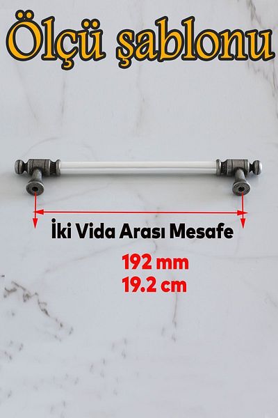 Badem10 Limira (PREMIUM) Porțelan sidef antic argintiu antic 192 mm Mobilier bucătărie dulap mâner mâner