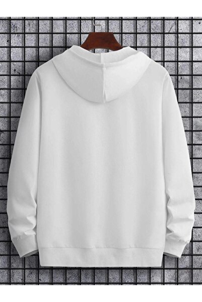 Altamira Φούτερ με κουκούλα Unisex White Dream Printed Oversize