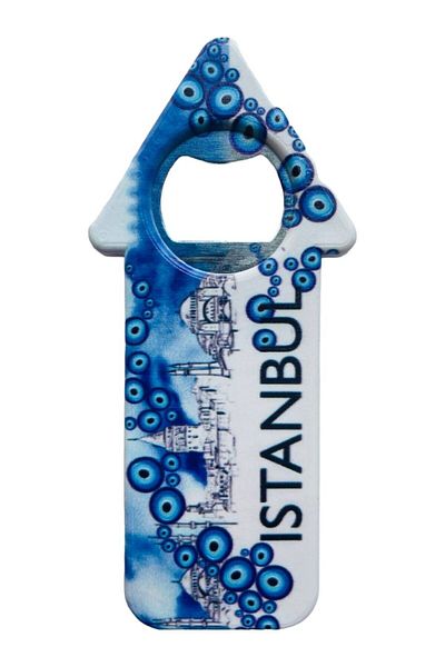 GALATA GIFT Magnet pentru deschizător de sticle în formă de săgeată cu tematică Istanbul - Soda, Soda și Frigider