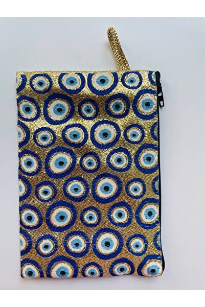 GALATA GIFT Women's Wallet with Evil Eye, Medium Size Stylish Zippered, Lined Wallet