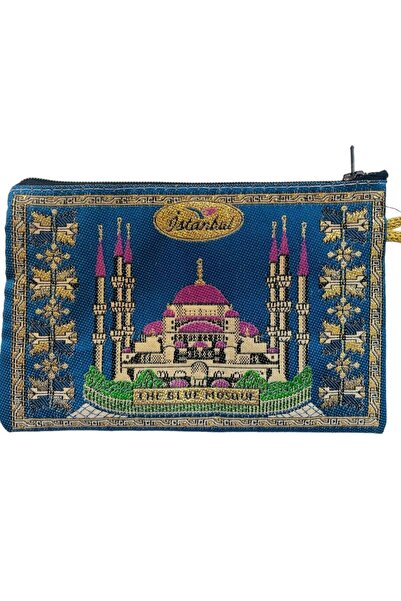 GALATA GIFT Portofel de damă de mărime medie - elegant, cu fermoar, căptușit, portofel pentru monede cu model Kilim 15x10