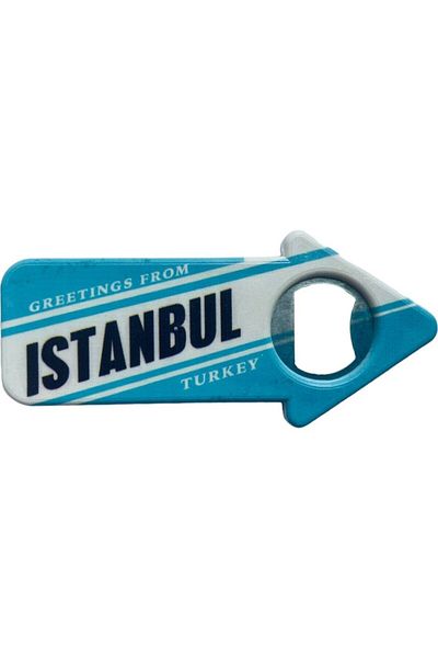 GALATA GIFT Magnet pentru deschizător de sticle în formă de săgeată cu tematică Istanbul - Soda, Soda și Frigider