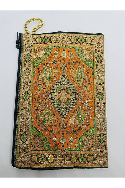GALATA GIFT Women's Medium Size Wallet - Stylish, Zippered, Lined, Rug Patterned Coin Wallet 15x10