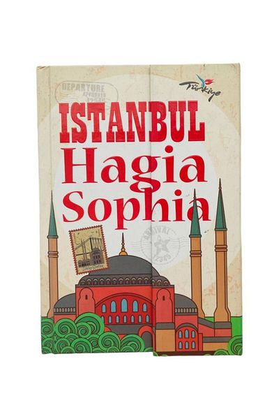 GALATA GIFT Σημειωματάριο με σκληρό εξώφυλλο με θέμα Istanbul χωρίς επένδυση - 14*9,5 για αναμνηστικό και καθημερινή ευχαριστία