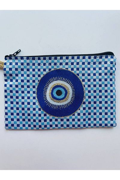 GALATA GIFT Women's Wallet with Evil Eye, Medium Size Stylish Zippered, Lined Wallet