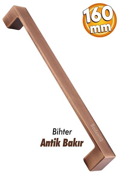 Badem10 Bihter 160 Mm Mobilier Metal Cupru Antic - Sertar Bucătărie și Mânere Dulap
