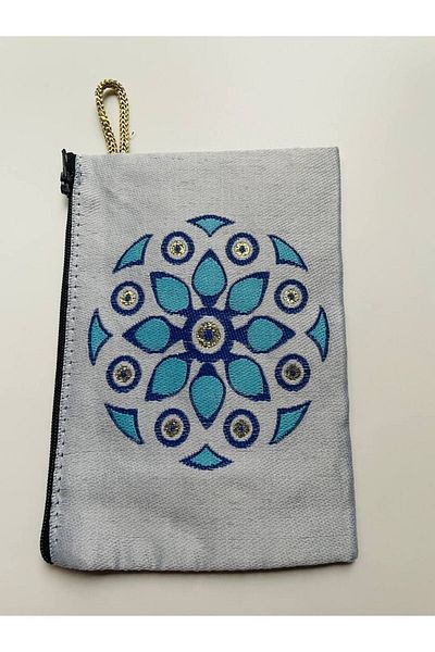 GALATA GIFT Portofel de damă cu ochi rău, fermoar elegant de mărime medie, portofel căptușit