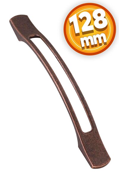 Badem10 Metal antic din cupru - Mobilier și mânere pentru dulapuri pentru sertare de bucătărie (128 MM-12,8 CM)