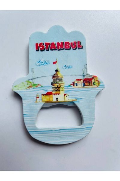 GALATA GIFT Deschizător de sticle în formă de mână de Fatman, cu tematică Istanbul, magnet pentru deschidere