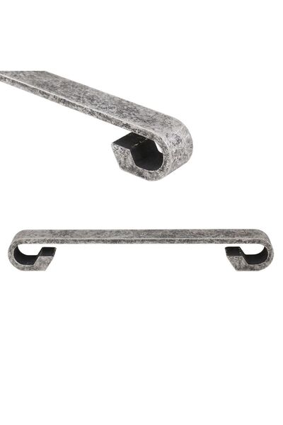 Badem10 Antique Antique Silver Metal - Furniture and Kitchen Drawer Cabinet Handle (128 Mm-12.8 cm)