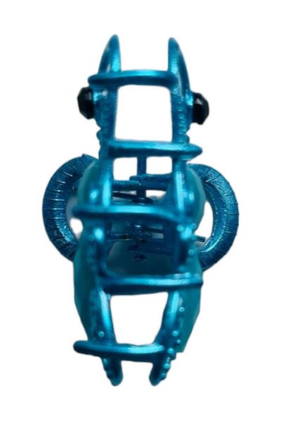 GALATA GIFT În formă de lebădă, clemă de păr albastră, metal, clemă, clemă de păr, clemă de fier solidă 4 cm
