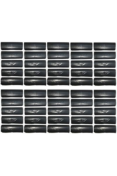 EYMARMARKET Black King Size Garbage Bag 75*90 Cm 10 Pieces Roll 50 Packs (500 Pieces)