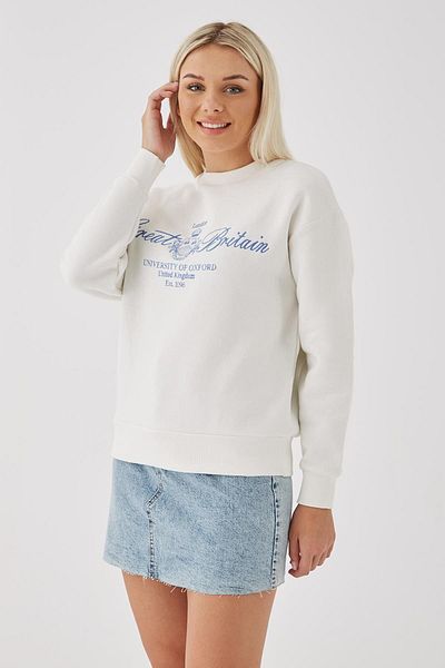 Fashion Friends Women's Embroidered Sweat 23K0035K1
