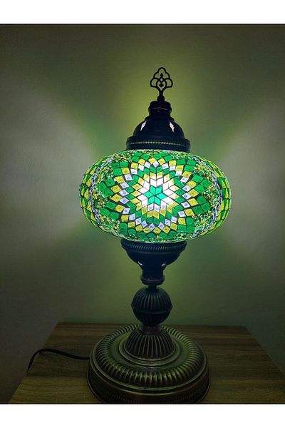 NiceandBonita 57 cm Large Size Mosaic - Lampshade Turkish Lamp Handmade