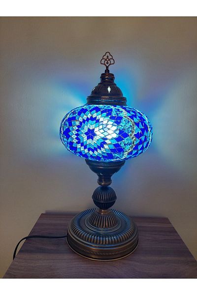 NiceandBonita 57 cm Large Size Mosaic - Lampshade Turkish Lamp Handmade