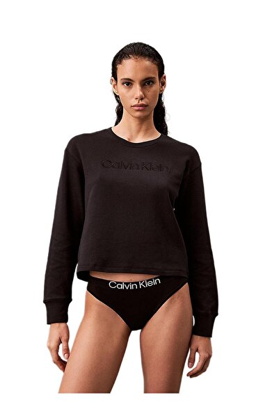 Calvin Klein Kadın Siyah Sweatshirt 000QS7273E
