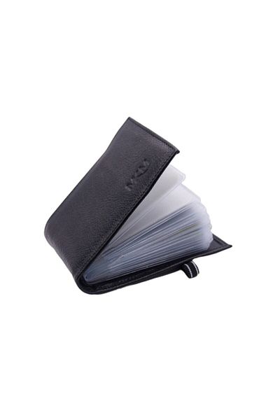 MKM MAN Mkm Genuine Leather Rubber Locked Transparent Card Holder & Wallet