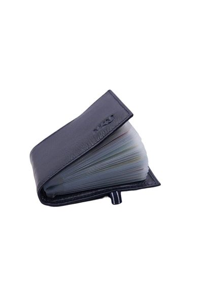 MKM MAN Mkm Genuine Leather Rubber Locked Transparent Card Holder & Wallet