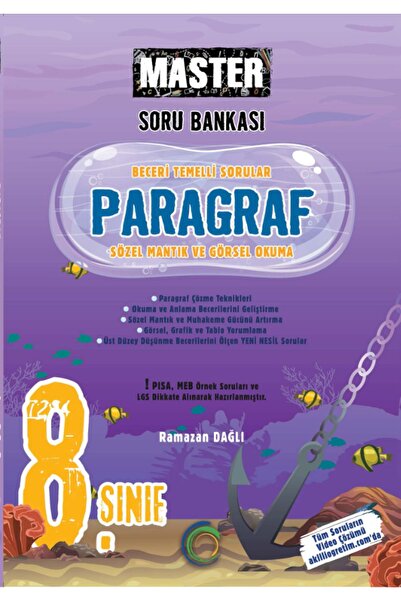 Okyanus Yayınları 8.Sınıf Master Paragraf Soru Bankası 2024/25 Dönemi