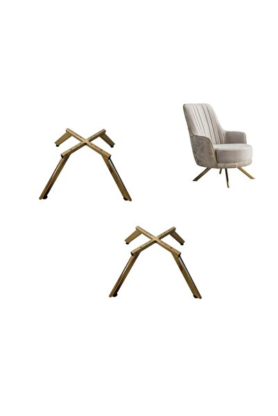 BafArt Metal Berjer Ayağı Ahtapot Model 22 Cm Altın 1 Adet