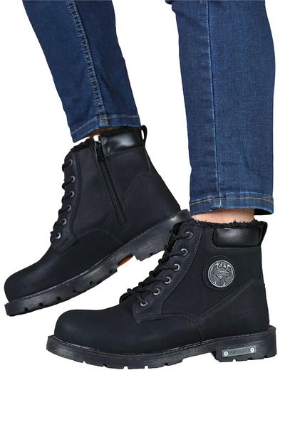Liger Ανδρικά Μποτάκια - Biker Boots Μαύρα