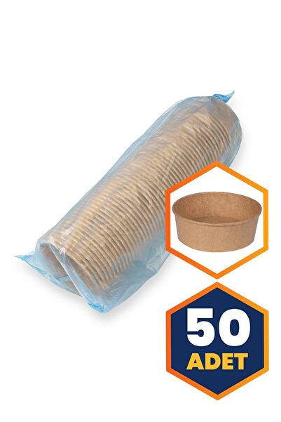 OREGO Karton Gıda Kasesi Kraft 550 ml - 50 adet